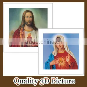 PS Lenticular 3D Picture With Miniature Framed for Decoration thumbnail-1