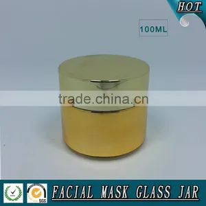 100ml Gold Plating Glass Cosmetics Jar thumbnail-3