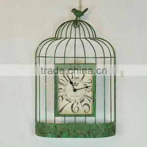 French Vintage Style Wall Clock Metal thumbnail-1
