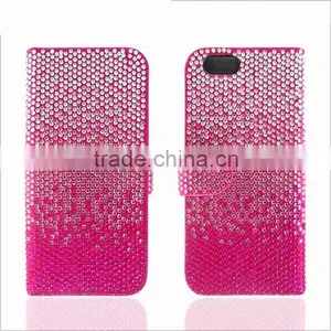 For Huawei G730 Cover Case, Blingbling Diamond Wallet Leather Case for Huawei G730 thumbnail-2