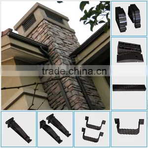 Plastic Materials Wanael 5.2inch, 7inch Gutter Cleaning, Square Plastic Rain Kenya PVC Gutter thumbnail-3