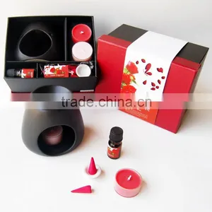 Holiday Ceramic Oil Burner With Scented Candls thumbnail-4
