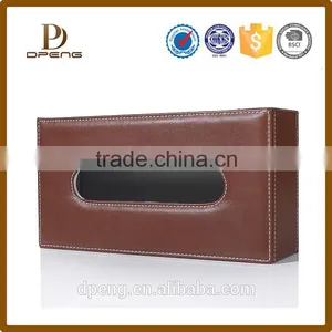2016 Custom Multi-functional Handmade pu Leather Tissue Paper Box thumbnail-3