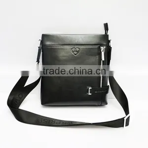 Newest Shoulder Bag Black Genuine Leather Bag Briefcase for Men thumbnail-1