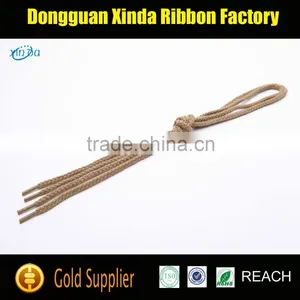 High Quality OEM Brown Waxed Cotton Shoelaces thumbnail-1