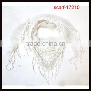 Hot Sale New Style Triangle With Small Flower Scarf thumbnail-1
