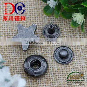 Star Design Snap Fastener Metal Button Spring Snap Button for Leather Jacket thumbnail-1