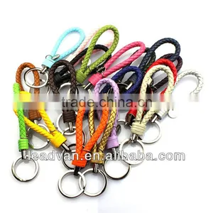 European Style Personalized Metal Keychain Souvenir,High Quality PU Leather Keyring thumbnail-1