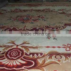 BTHM Red Handtufted Carpet Made With Newzland Wool thumbnail-1