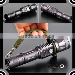 6611 Classic Hidden USB Rechargeable T6 LED Police Flashlight Power Bank 2600 thumbnail-3