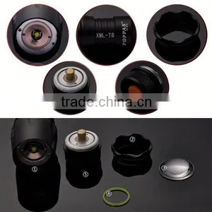 878 High Power Waterproof Led Flashlight Torch Police LED Torch Light thumbnail-2
