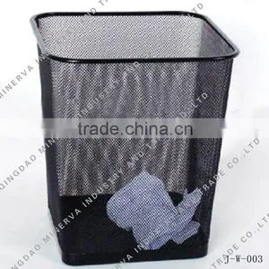 Metal Indoor Square Trash Basket thumbnail-1