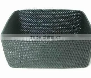 Grey Rectangular Rattan Basket Weaving Clothings Basket Storage Basket for Toys thumbnail-1
