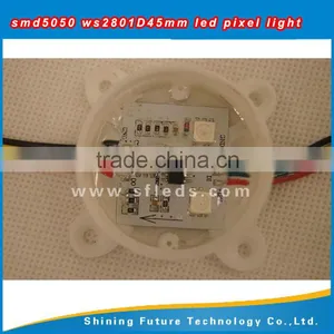 12v Ws2811 Ws2801 3led Full Color Indoor Digital Round Pixel Rgb Led Module for Party thumbnail-6