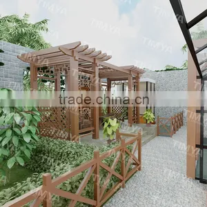 Garden Pergola Steel Turtle Bridge thumbnail-3