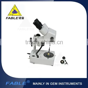 Fable Professional Strong Sense of Three-dimensional Generation 3rd Straight Arm Type Gem Microscope With F17 Binocular Lens thumbnail-1