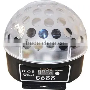 Video! LED Magic Ball With 6pcs 3W RGB LEDs Music Activated Led Effect Light thumbnail-1