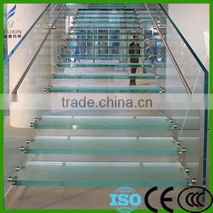 Laminated Safety Glass For Stairs/Laminated Glass Stairs Supplier thumbnail-2