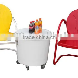 Outdoor Vintage Ice Cooler Table thumbnail-1