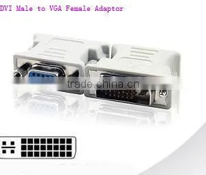 DVI Male to VGA Female Adaptor Converter thumbnail-1
