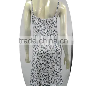 Sexy and Delicate Sleeveless Nightgown With Pattern thumbnail-3