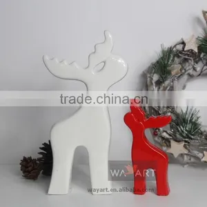 Red and White Christmas Reindeer of Xmas Decoration thumbnail-1