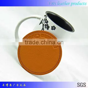 Bulk Leather Coaster Wholesale China Supplier Custom Leather Cup Coaster thumbnail-3