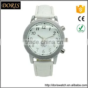 Newest PU Leather Band Japan Movt Lady Wrist Watch thumbnail-6