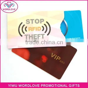 Aluminum Foil Rfid Blocking Card Sleeve Wallet for Credit Cards thumbnail-1