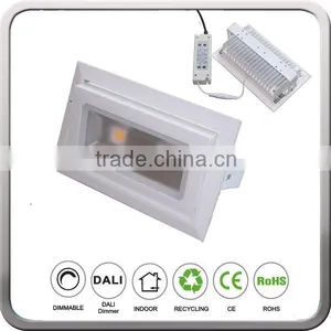 Ceiling Recessed Pandent Mounted 45w 4000LM Rectangular Rotating LED Downlight for Shops With CREE COB Meanwell Driver thumbnail-5