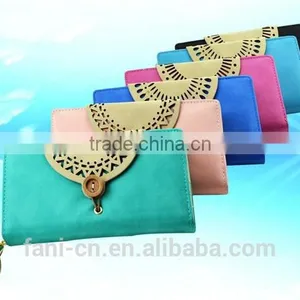 2015 New Arrival Multi Card Holder Fancy PU Leather Wallet With Custom Design for Women thumbnail-2