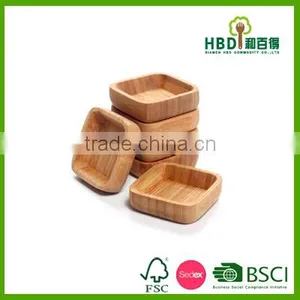 Hot New Products for 2016 6pcs Wood Sauce Bowl-mini Bowl-small Bowl Wholesale thumbnail-1