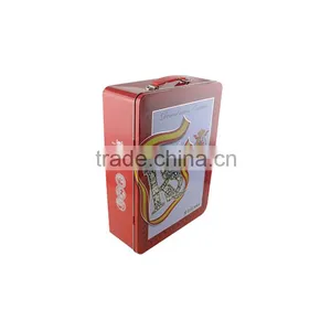 Suitcase Tin Box With Pvc Insert for Food Packaging thumbnail-1