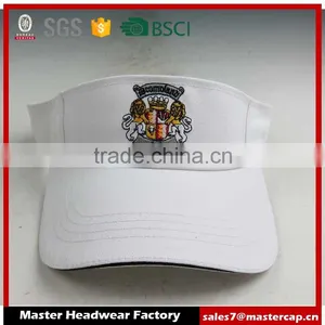 White Embroidery Visor Caps thumbnail-3