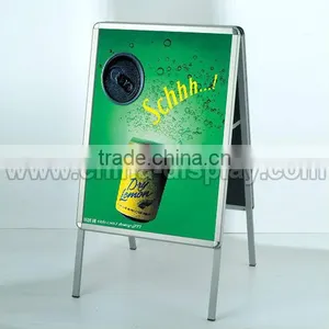 Attention-Grabbing Sandwich Board/A Frame Sign Poster Stand With Header thumbnail-1