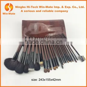 Beauty New Brown Cosmetic Brushes Tools Rhinestone Goat Hair Face 24pcs Professional Makeup Brushes Sets thumbnail-1