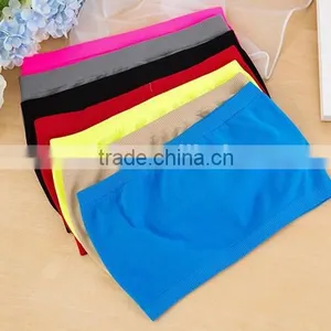 Seamless Wrapped Chest Strapless Stylish Lady's Bra thumbnail-3