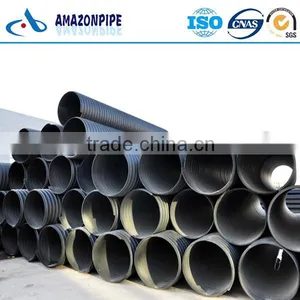 DN300-2000mm HDPE Coated Steel Pipe/corrugated pe Steel Belt Reinforced Pipe thumbnail-2
