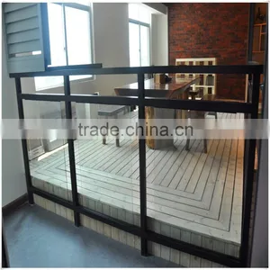 Iron Balcony Aluminium Glass Railings thumbnail-2