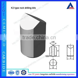 K2 Type Hard Metal for Rock Drilling Tools Tungsten Carbide Drill Bits thumbnail-1