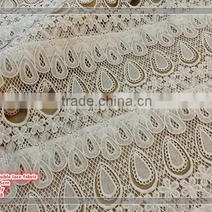 2017 Spring High Quality Peacock Pattern Water Soluble Lace Fabric thumbnail-4
