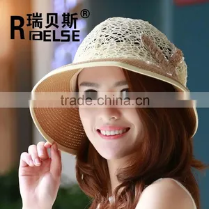 Beautiful Beach Hat for Promotion Ladies Hats Paper Straw Hat thumbnail-1