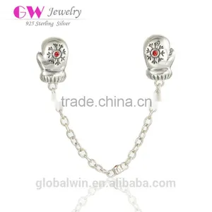 Bulk Hand Gloves Safty Chain Wholesale Metal Bracelet Charms thumbnail-1