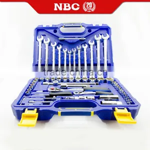 60pcs 1/2" and 1/4" Mechanic Tool Box Set Hand Set Tools thumbnail-1