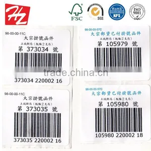 China Customized High Quality Paper Adhesive Label for Hat thumbnail-1
