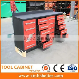 7FT 20 Drawers Wholesale Stainless Steel Drawer Workbench thumbnail-1