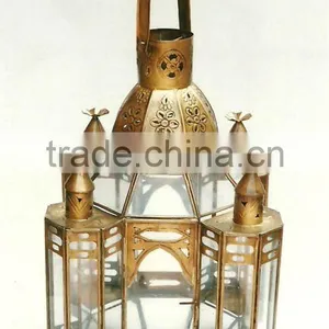 Wedding Decoration Iron Lantern Brass Antique thumbnail-1
