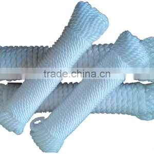 High Tensile Strength White Color Polyester Material 3 Strand Twist Polyester Cord thumbnail-3