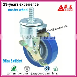 Hot Sale ISO9001 Certificated Long Working Life Rubber Industrial Caster thumbnail-6