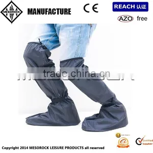 Lengthen Below Knees New High Quality Motorcycle Waterproof Rain Boot Shoe Cover Black thumbnail-1